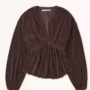 Abercrombie & Fitch Dark Brown Blouse